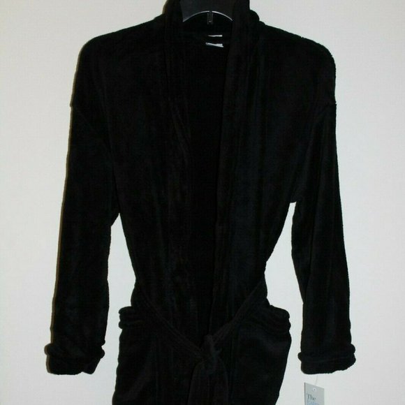 croft & barrow Other - Men's Croft & Barrow Extra Soft Plush Robe Black